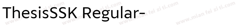 ThesisSSK Regular字体转换
